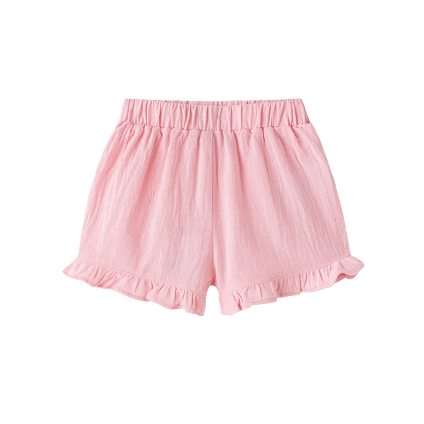 Roze meisjesbroekje met ruffles