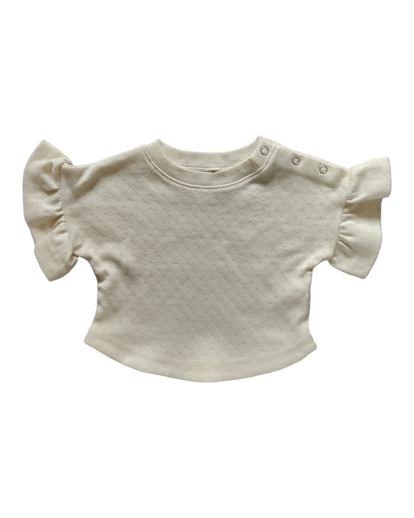 Schattig t-shirt met ruffles ByTasha