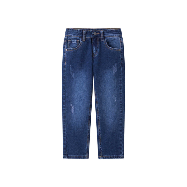 Stoere jeans donkerblauw