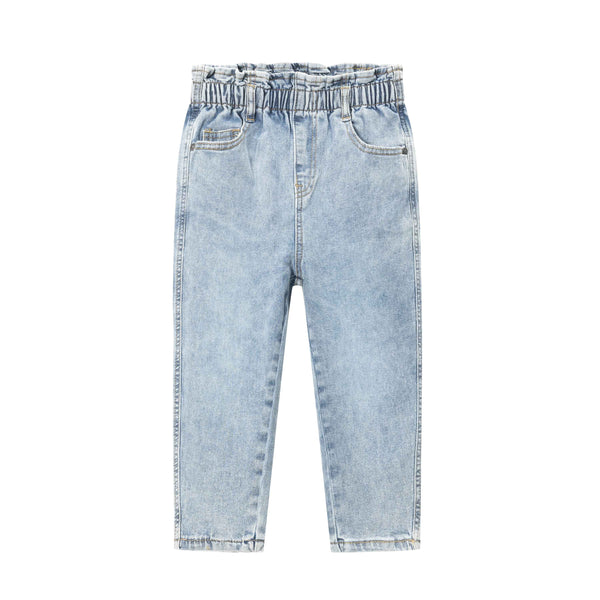 Stoere girly jeans met elastiek