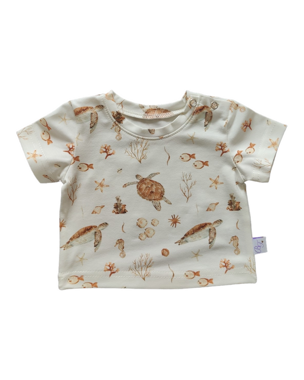 T-shirt ByTasha met zeedieren unisex